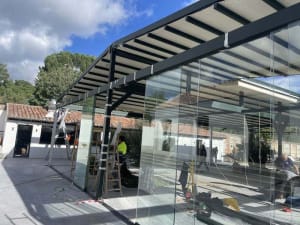 Instalación acristalamiento MON, El Pardo COMPASS RESEARCH